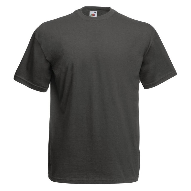 Tee-shirt classic col rond manches courtes 100% coton Coloris Light Graphite / Anthracite