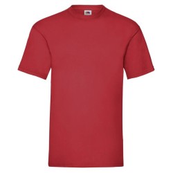 Tee-shirt classic col rond manches courtes 100% coton Coloris Rouge