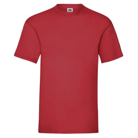 Tee-shirt classic col rond manches courtes 100% coton Coloris Rouge