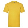 Tee-shirt classic col rond manches courtes 100% coton Jaune