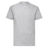 Tee-shirt classic col rond manches courtes 100% coton Gris chiné