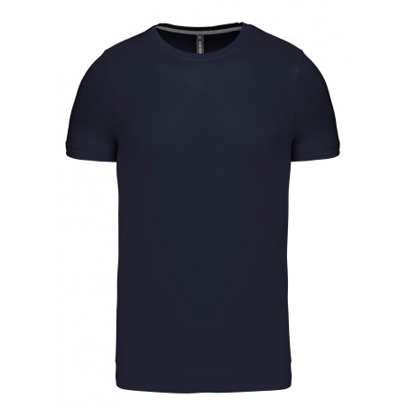 Tee-shirt col rond manches courtes Coloris Marine