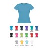 Tee-shirt femme classic col rond manches courtes 100% coton