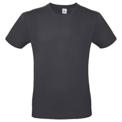 Tee shirt léger col rond manches courtes Gris anthracite