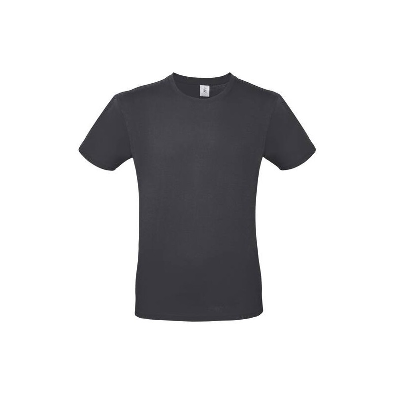 Tee shirt léger col rond manches courtes Gris anthracite