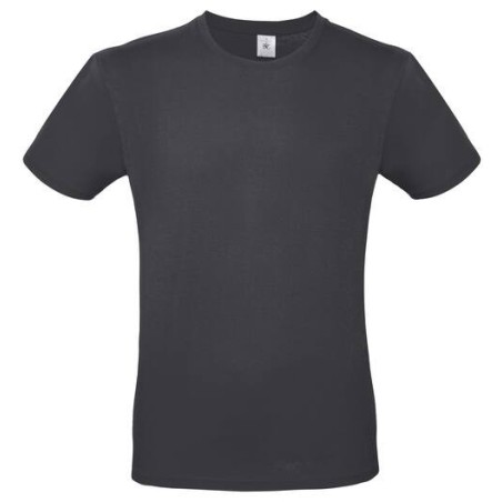 Tee shirt léger col rond manches courtes Gris anthracite