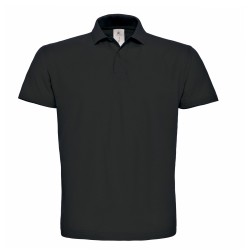 Polo manches courtes 100% coton Coloris Noir