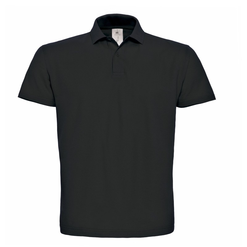 Polo manches courtes 100% coton Coloris Noir