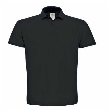 Polo manches courtes 100% coton Coloris Noir