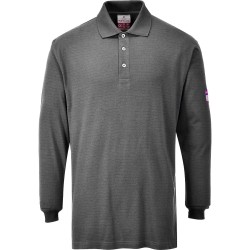 Polo ML retardateur de flamme antistatique gris