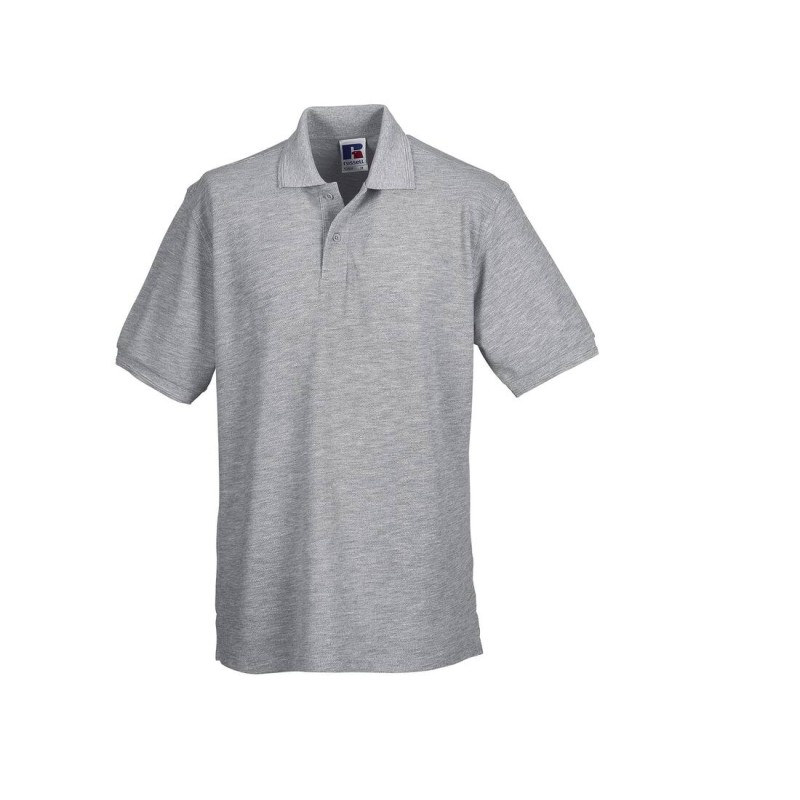 Polo manches courtes Coloris Gris Chiné lavage 60°