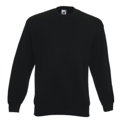 Sweat-shirt classic col rond 80% coton 20% polyester Coloris Noir