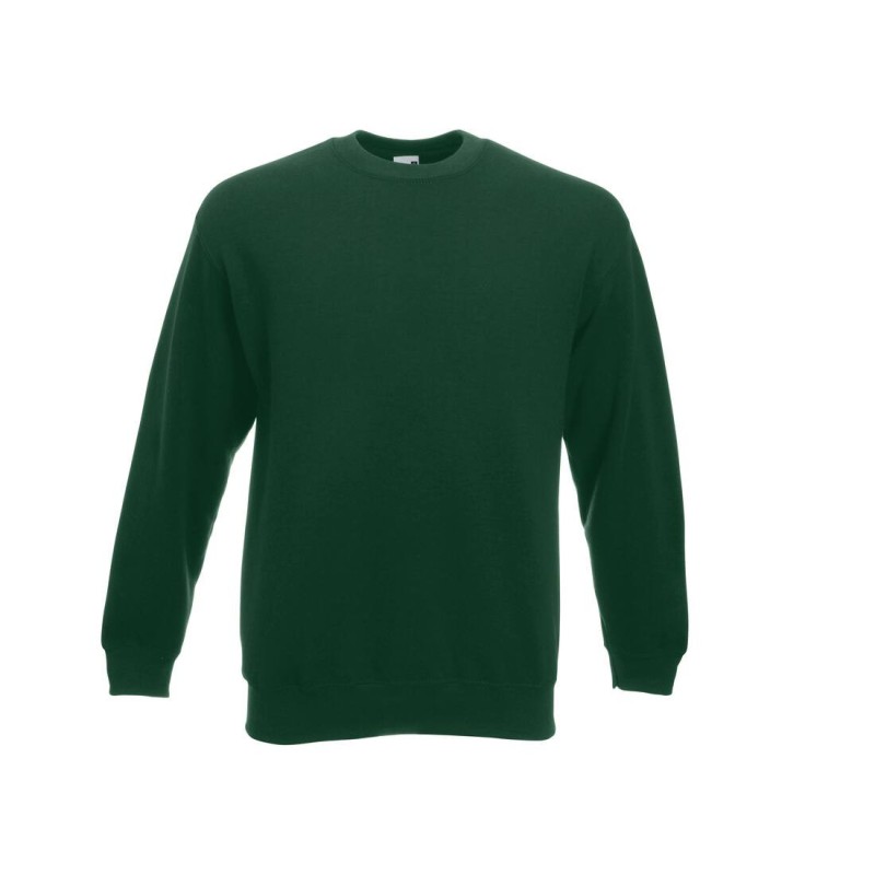 Sweat-shirt classic col rond 80% coton 20% polyester Coloris Vert Bouteille