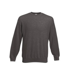 Sweat-shirt classic col rond 80% coton 20% polyester Coloris Anthracite