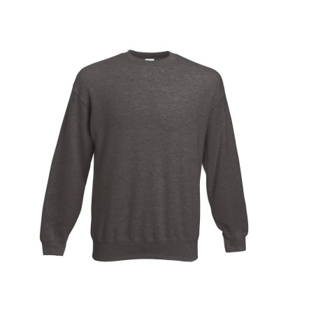Sweat-shirt classic col rond 80% coton 20% polyester Coloris Anthracite