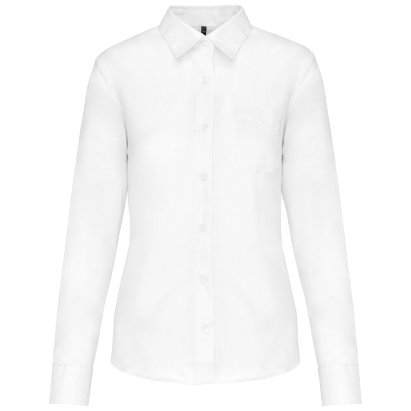 Chemisier Femme Manches longues Blanc