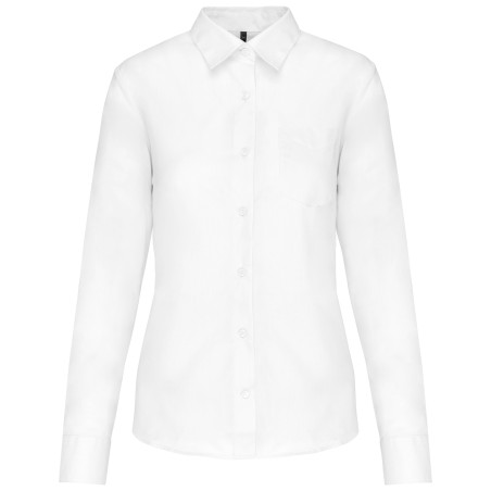 Chemisier Femme Manches longues Blanc